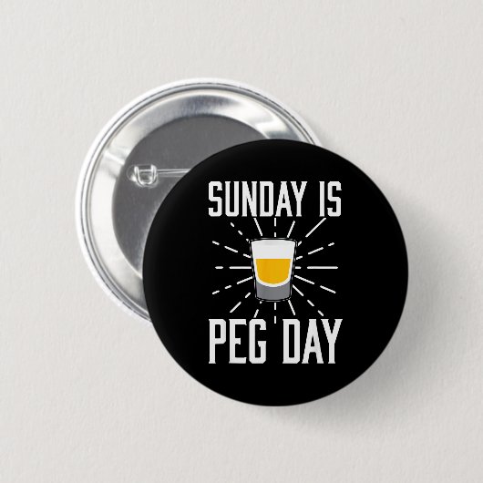Desi Punjabi Funny Peg Day Sikh Quote Gift 缶バッジ (正面&裏面)