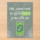 Desi Wedding  アクリル招待状 (正面)