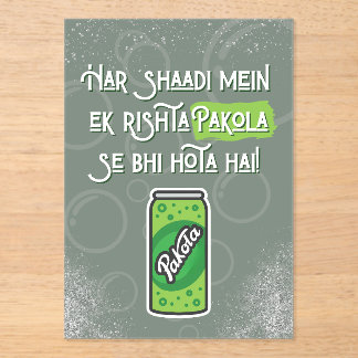 Desi Wedding  アクリル招待状