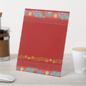 Desi Wedding Style Deep Red Design 台座サイン (インサイチュ)