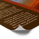 DESIDERATAが地球のポスターの上を横切る ポスター (角)