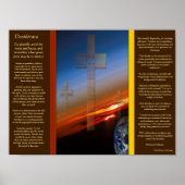 DESIDERATAが地球のポスターの上を横切る ポスター (正面)