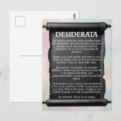 Desiderataはがき ポストカード (正面/裏面)