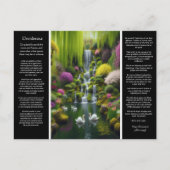 Desiderataウィスパーズ春、花びら光 ポストカード (正面)