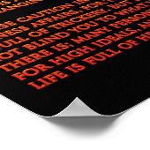 DESIDERATAウォーターフォールズオレンジポスター11 ポスター (角)