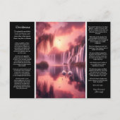 Desiderataウォーターフォール黄金の時間の柳と愛 ポストカード (正面)