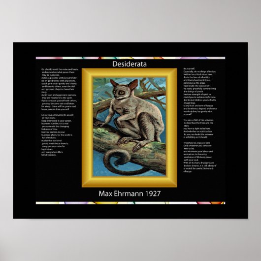 DESIDERATAガラゴポスター ポスター (正面)