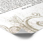 DESIDERATAバンパイアウォーターマークデザイン ポスター (角)