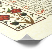 DESIDERATAポスターby Max Ehrmann= Leaf Writhic ポスター (角)