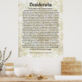 DESIDERATAポスターby Max Ehrmann MANY SIZES ポスター (キッチン)