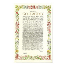 DESIDERATAポスターby Max Ehrmann - Wildflowers