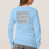 DESIDERATA女性長袖Tシャツ Tシャツ (裏面)