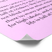 Desiderata小さな滝のポスター ポスター (角)