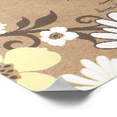 DESIDERATA慎重オーガニックなデイジー ポスター (角)