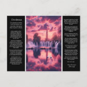 Desiderata日没のウィスパーズ、ミラーされた夢 ポストカード (正面)