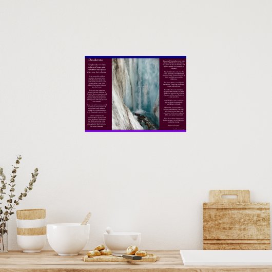 DESIDERATA滝ポスター10 ポスター (キッチン)