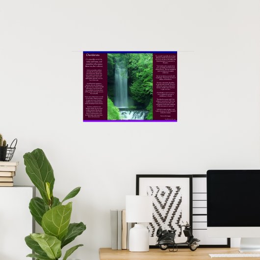 DESIDERATA滝ポスター ポスター (ホームオフィス)
