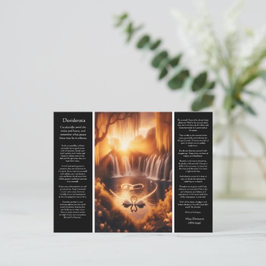 Desiderata滝:ゴールデンロマンス秋 ポストカード (スタンド正面)