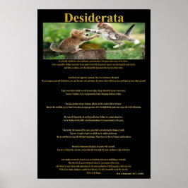 Desiderata猫と戦うポスター1a ポスター