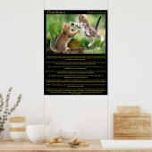 Desiderata猫の戦いのポスター ポスター (キッチン)