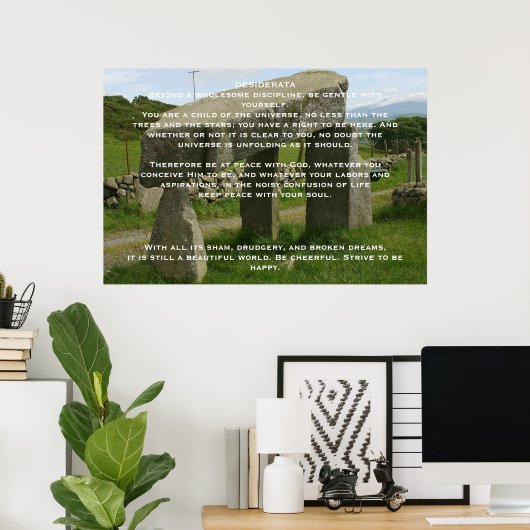 DESIDERATA石のポスター ポスター (ホームオフィス)