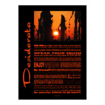 Desiderata詩フォンテンウォーターアットサンセット