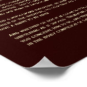 Desiderata詩 – オメガネブラ,深いズーム ポスター (角)