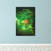 Desiderata詩 – リース星雲，天の川 キャンバスプリント (インサイチュ (ウッドフロア))