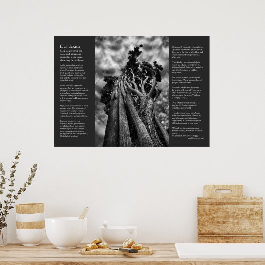 Desiderata詩 – 空をクラウィング ポスター (キッチン)