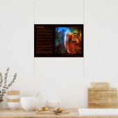 Desiderata詩 – Keyhole Nebula Digitus Impudicus ポスター (キッチン)