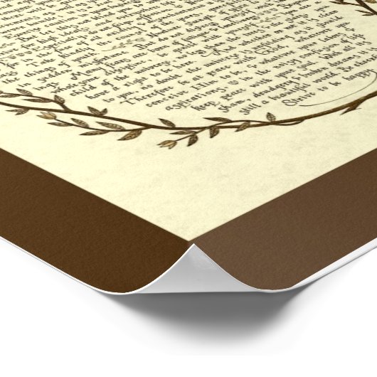 DESIDERATA詩by Max Ehrmann ポスター (角)