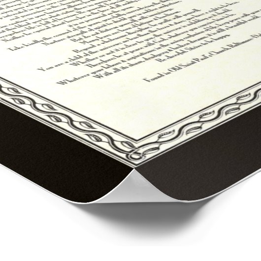 DESIDERATA詩by Max Ehrmann ポスター (角)