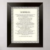 DESIDERATA詩by Max Ehrmann ポスター (正面)