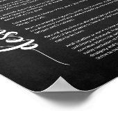 Desiderata詩by Max Ehrmann Black and White ポスター (角)