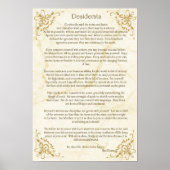 Desiderata詩by Max Ehrmann Poster ポスター (正面)