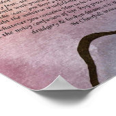 Desiderata詩by Max Ehrmann Water color Mountain ポスター (角)