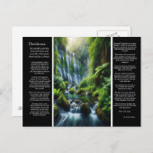 DESIDERATA隠された楽園:滝の抱擁 ポストカード (正面/裏面)