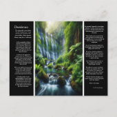 DESIDERATA隠された楽園:滝の抱擁 ポストカード (正面)