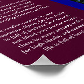 DESIDERATA雪のピークマウンテンポスター ポスター (角)