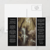 Desiderata静かなプール，漂流開花，愛 ポストカード (正面/裏面)