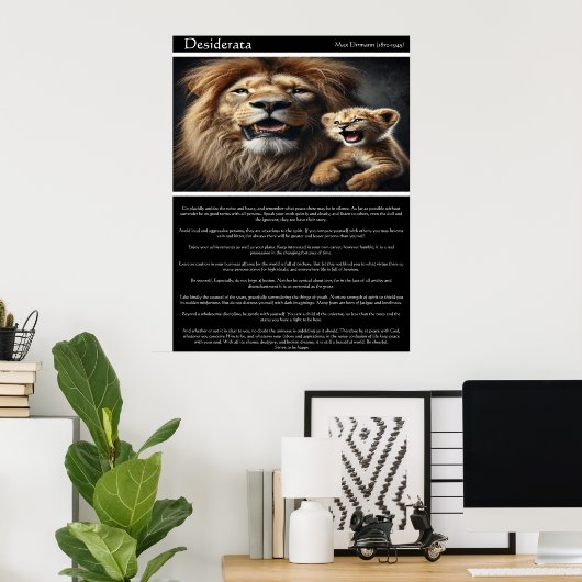 Desiderata:うれしそうなエコー ポスター (ホームオフィス)