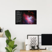 Desiderata – イーグル星雲、メシエ16、NGC 6611 ポスター (ホームオフィス)