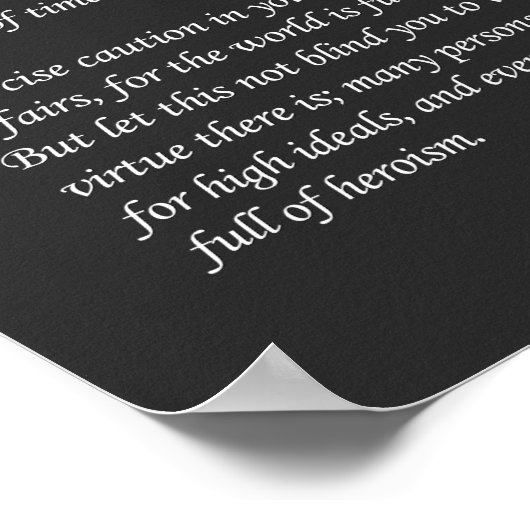 Desiderata – ゴシック様式のロイヤリティと聖職者 ポスター (角)