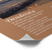 Desiderata – サンセットビーチ波 ポスター (角)