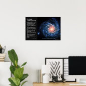 Desiderata、スパイラル銀河系NGC1232とリトルシータ ポスター (ホームオフィス)