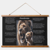 Desiderata:プライドの満足 吊り下げ型タペストリー (正面)