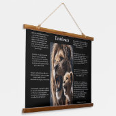 Desiderata:プライドの満足 吊り下げ型タペストリー (傾斜あり)