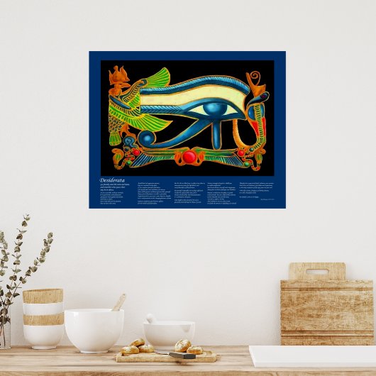 Desiderata – ホラスの目 ポスター (キッチン)