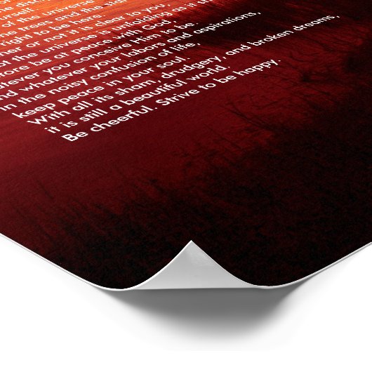 Desiderata ポスター (角)