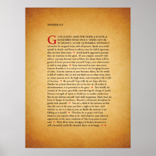 Desiderata ポスター